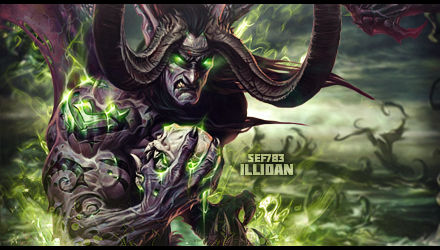 Illidan demon art, classic forum signature vibes