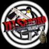 Skull, guns, and a penguin in a crosshair emblem