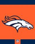 Denver Broncos logo, an old-school fan avatar