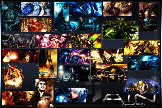 Epic anime/gaming GFX tagwall collage, pure nostalgia overload