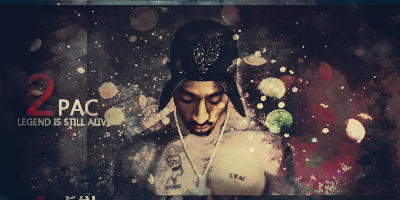 2Pac tribute signature — the legend lives on