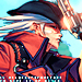 Stylized anime gunslinger art, classic forum avatar vibes