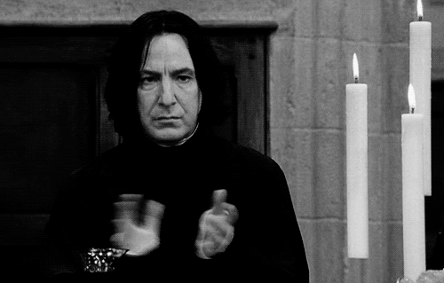 Snape's disapproving finger-guns meme, classic forum reaction pic