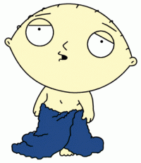 Stewie Griffin clutching his blanket, classic cartoon meme vibes