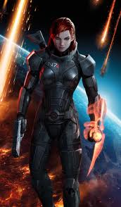 Mass Effect heroine stands defiant amid falling meteors