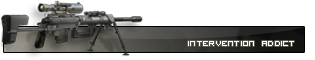 Sniper rifle signature banner, gamer forum aesthetic