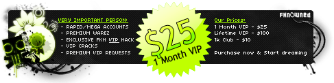 VIP pricing banner touting exclusive fkn0wned member perks