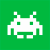 Classic pixel-art space invader avatar, retro gaming nostalgia