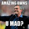 Mourinho meme mocking rival fans' outrage