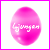 Pink egg avatar with a playful name scribbled on
