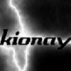 Lightning strikes over a stylized username signature