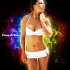 Colorful smoke GFX art with fitness model design