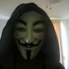 Anonymous mask webcam pic from the forum days