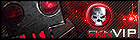 VIP skull banner with red glow, classic forum flair