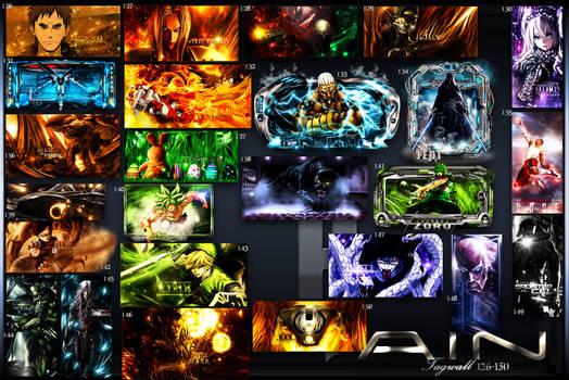 Anime-themed GFX signature collage tagwall from forum's golden era