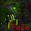 Green skull GFX signature with dark abstract background