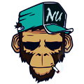 Cool monkey avatar with cap and sunglasses