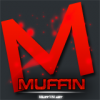 Red 'Muffin' emblem with bold M design