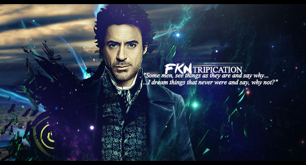 Sherlock Holmes GFX signature with dreamer's quote