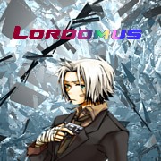 Anime-style signature art with shattered glass background