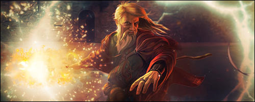 Epic wizard GFX art hurling fire magic