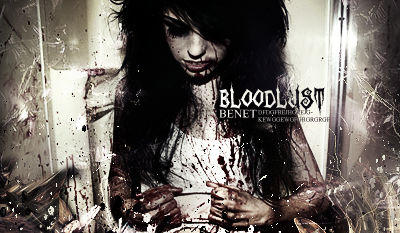 Dark grunge horror GFX signature dripping with blood