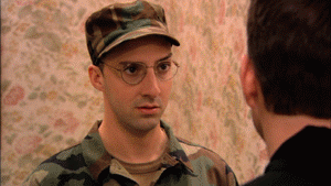 Classic Arrested Development army-man moment captured