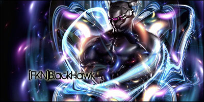 Glowing digital warrior signature with electric swirls, [FkN] crew tag