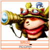 Quirky character avatar with megaphone and goggles