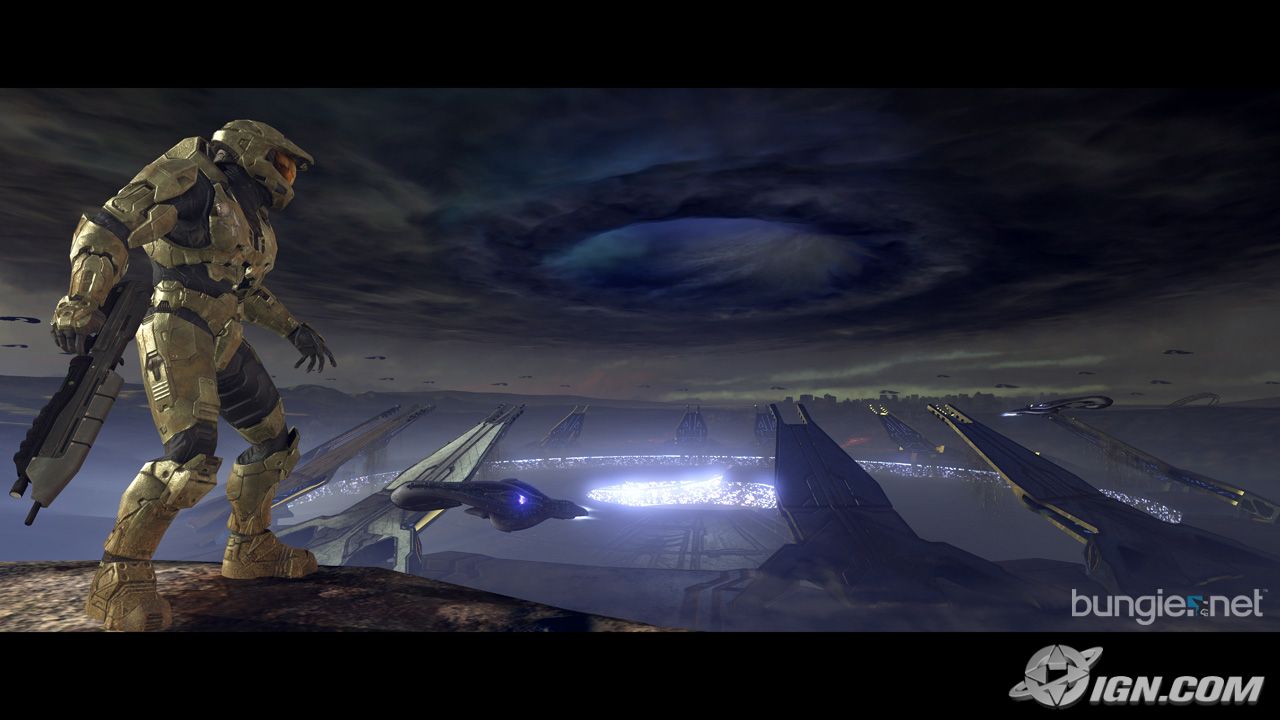 Master Chief overlooking the fleet, Halo memories