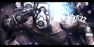 Masked gaming icon glows in electric blue GFX art
