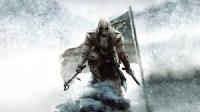 Assassin's Creed III cover art—Connor braving the snowstorm