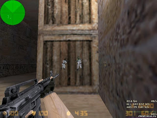 Wallhack view spotting enemies through crates in CS
