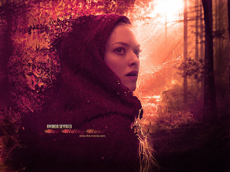 Red Riding Hood movie poster GFX in fiery forest tones