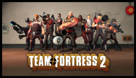 Team Fortress 2 crew lineup promo art