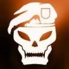 Skull in beret badge, gritty forum crew emblem