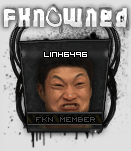 FKN member avatar with grunge-style border art