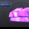 Glowing purple crystal render, classic early-2010s digital art