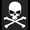 Classic skull and crossbones forum avatar art