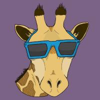 Giraffe in cool shades, classic forum avatar vibes