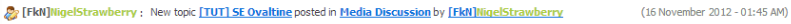 Forum thread notification bearing the FkN crew tag