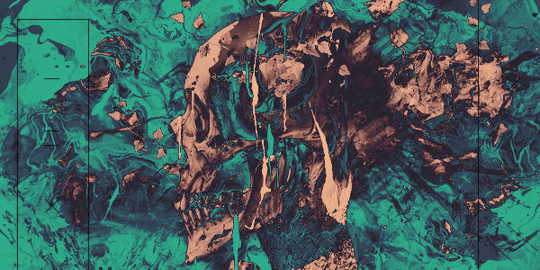 Teal skull artwork, striking early-2010s forum signature style