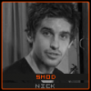 Nick's grunge-styled signature art with bold red banner