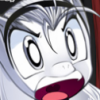 Shocked anime character avatar, wide-eyed panic expression