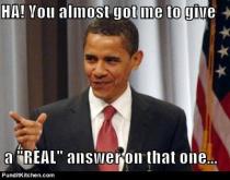 Obama meme dodging a real answer