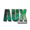 Gritty AUX crew logo with camo texture