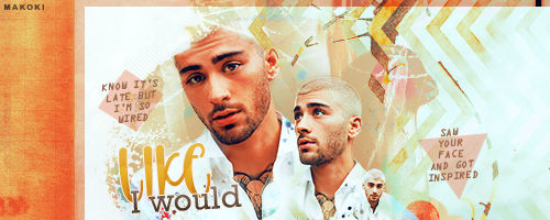 Zayn signature art with moody lyric quotes