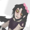 Anime-style girl avatar with pink flower accent
