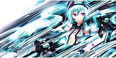 Sleek anime-style speed GFX with electric blue effects