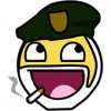 Classic smiley soldier meme, forum avatar nostalgia